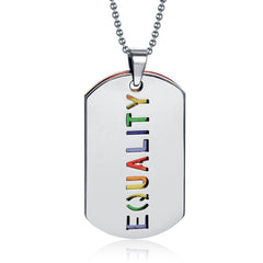 LGBT Equality Tag Neckalce