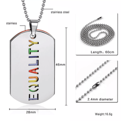 LGBT Equality Tag Neckalce