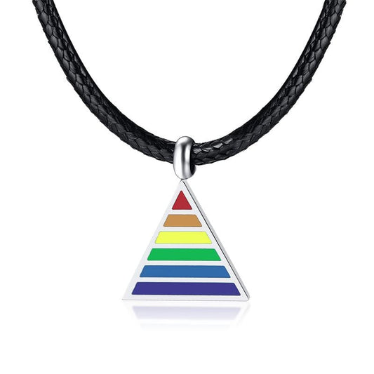 Stainless Steel LGBT Rainbow Necklace