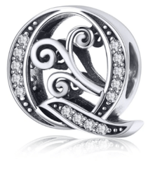 Silver Letter Charms