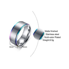 Stainless Steel Rainbow Edge Ring