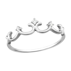 Silver Crown Ring