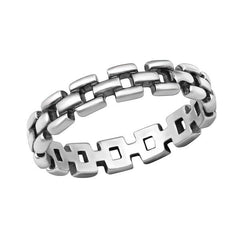 Sterling Silver Chain Ring