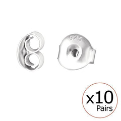 Large Butterfly Backs for Earrings - 10 Pairs