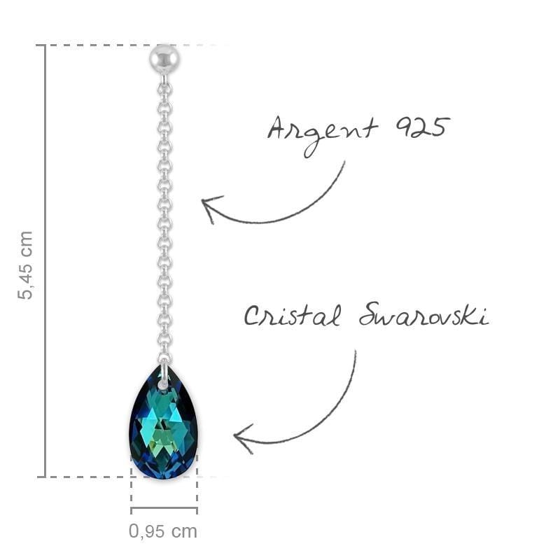 Toned Drop Sapphire Earrings