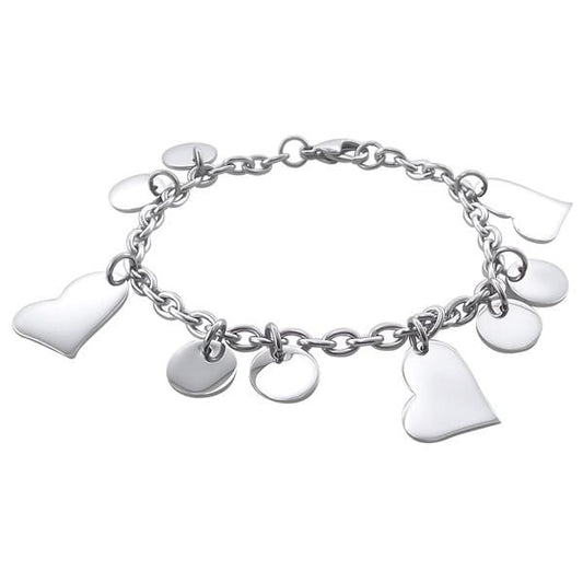 Women Steel Heart Bracelet