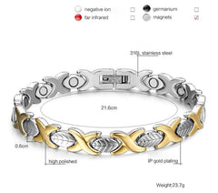 Leaf Gold Best Magnetic Health Bracelet for Women