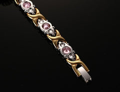 Stainless Steel Silver and Gold Magnetic Bracelets for Women
