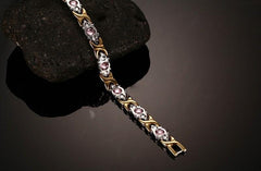 Stainless Steel Silver and Gold Magnetic Bracelets for Women