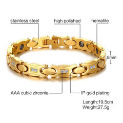 Womens Magnetic Bracelets Gold