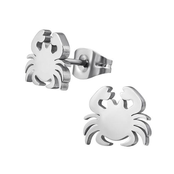 Surgical Steel Crab Stud Earnings