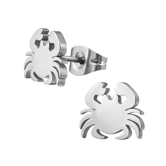 Surgical Steel Crab Stud Earnings