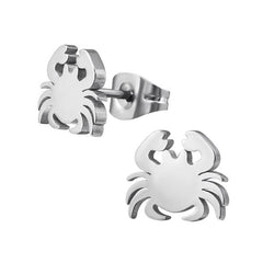 Surgical Steel Crab Stud Earnings