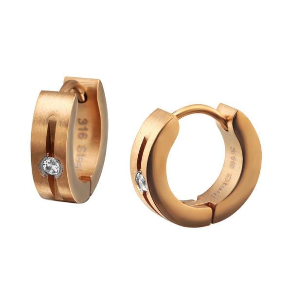 Rose Gold Huggies Earrings