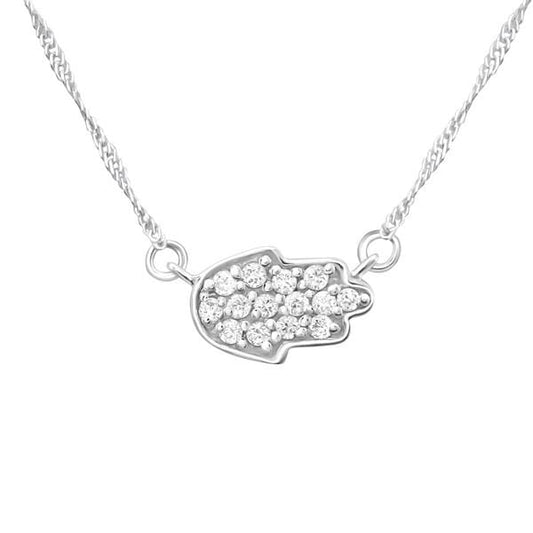 Silver Hamsa Necklace