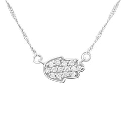 Silver Hamsa Necklace