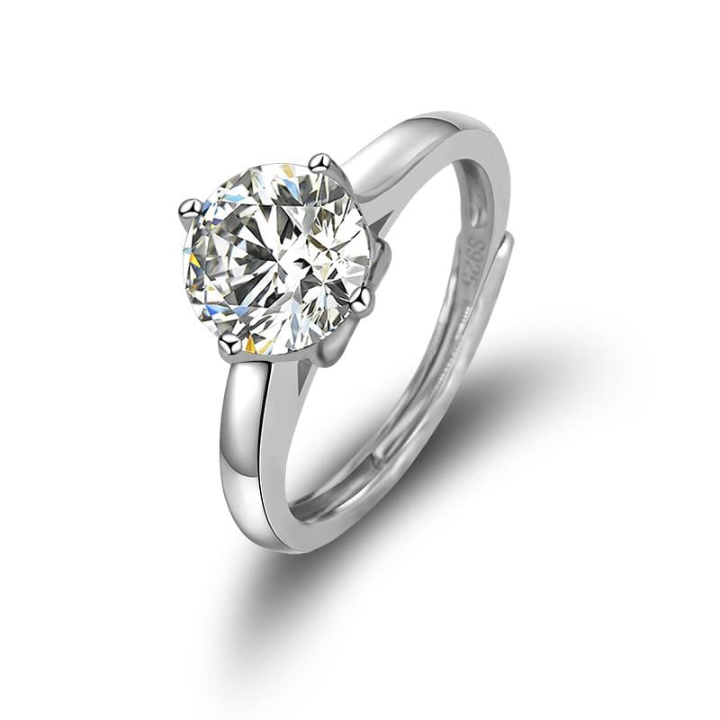 Moissanite Solitaire Engagement Ring