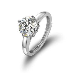 Moissanite Solitaire Engagement Ring