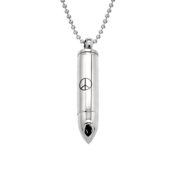 Steel Pendant Bullet Necklace