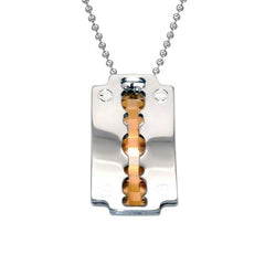 Surgical Steel Blade Pendant Necklace