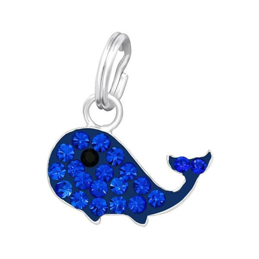 Silver Whale Charm