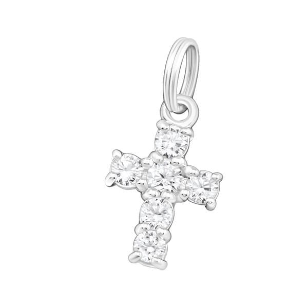 Silver Cross Charm
