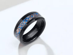 Unique Gear Wheel Tungsten Ring