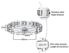 Stainless Steel Father's Day Bracelet