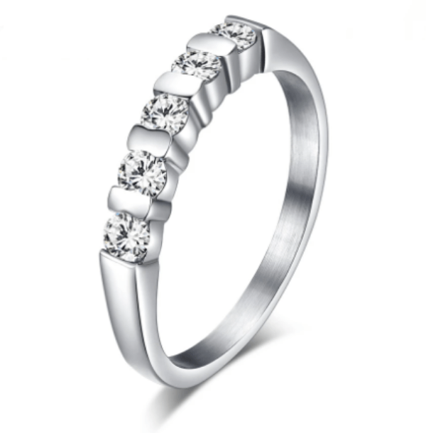 Womens CZ Engagement ring