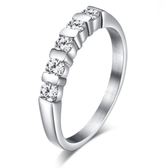 Womens CZ Engagement ring