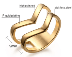 V Shaped Unique Ring for Women