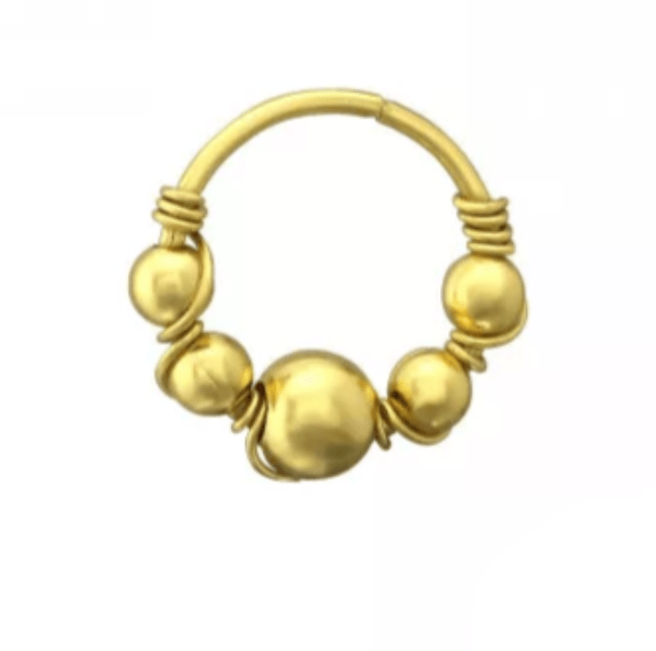 Silver 7mm Bali Nose Ring