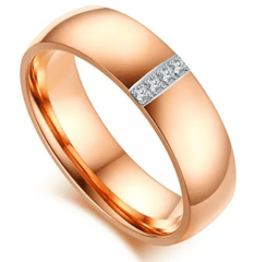 Rose Gold Wedding Engagement Ring for Couple