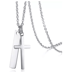 Steel Cross Pendant for women