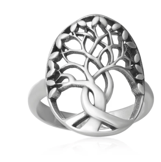 Silver Tree of Life Ring