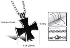 Steel Cross Necklace for Men