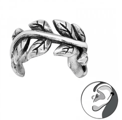 Silver Vine Ear Cuff