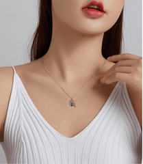 Silver Art Brush Creative Necklace