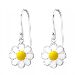 Kids Silver Flower Earrings