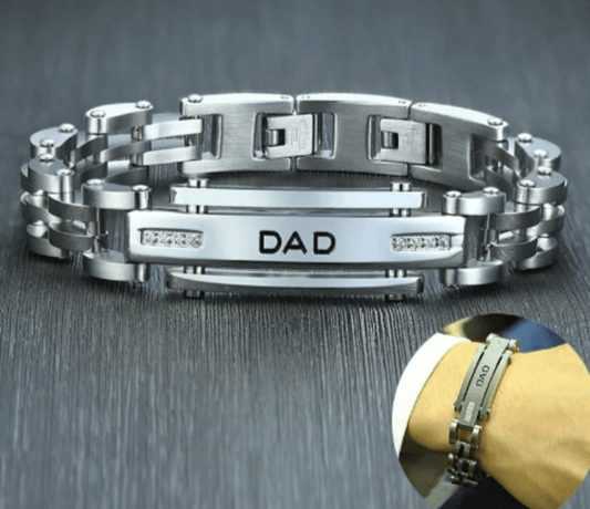 Stainless Steel Father's Day Bracelet