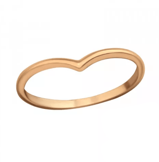 Silver Heart Midi Ring