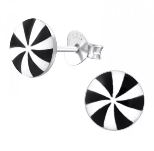 Kids Silver Propeller Stud Earrings