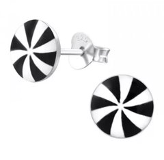 Kids Silver Propeller Stud Earrings