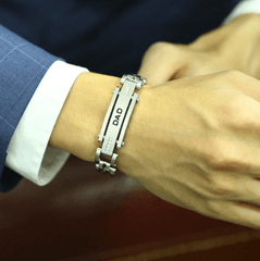 Stainless Steel Father's Day Bracelet