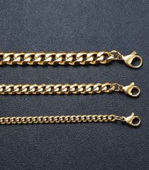Stainless Steel Gold Men’s Cuban Chain necklaces