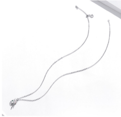 Silver Art Brush Creative Necklace