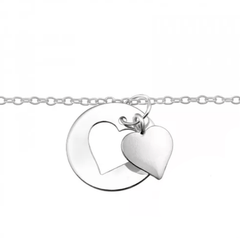 Silver Heart Anklet