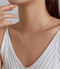 Silver Art Brush Creative Necklace