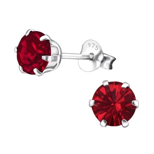 Silver Birthstone Earrings