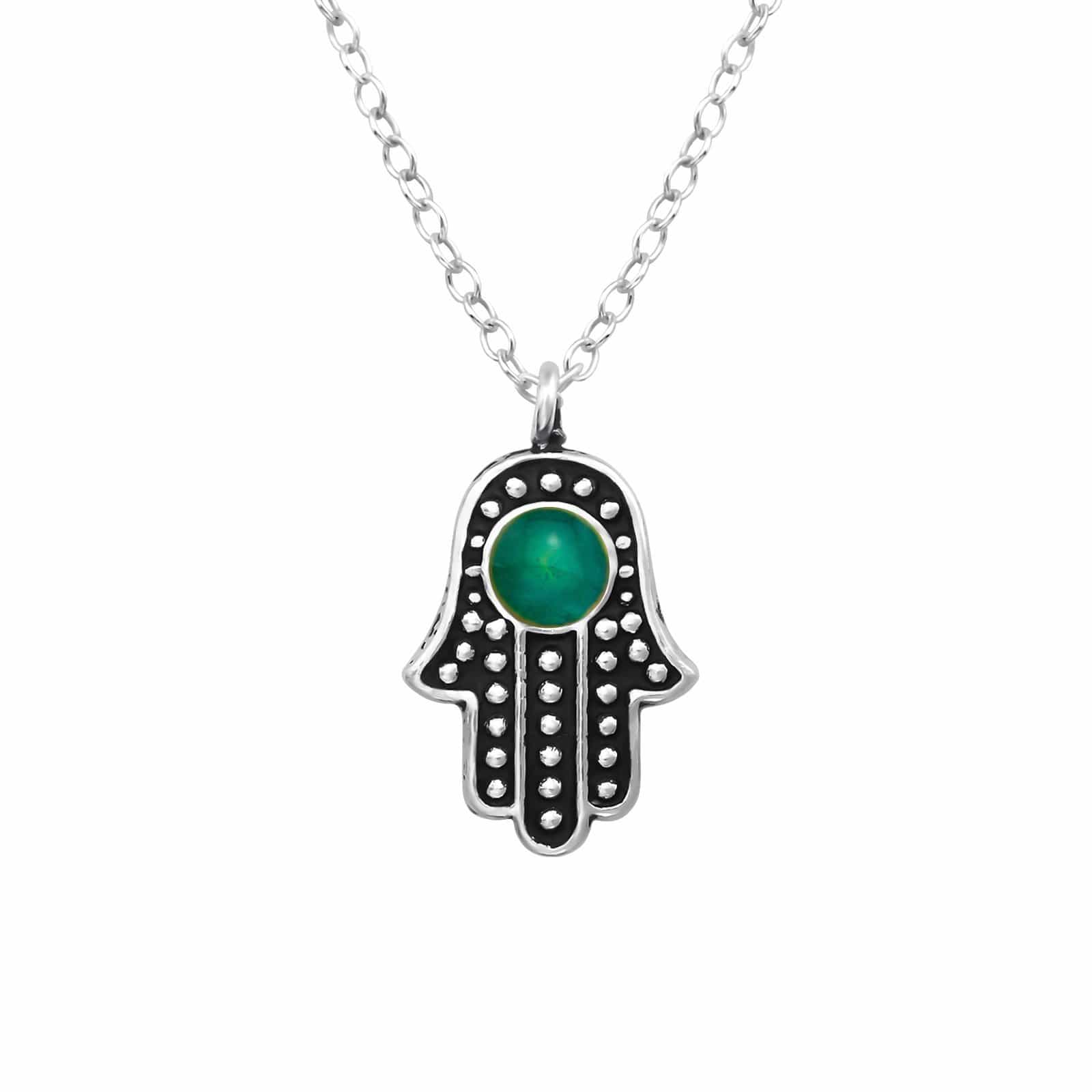Sterling Silver Hamsa Pendant
